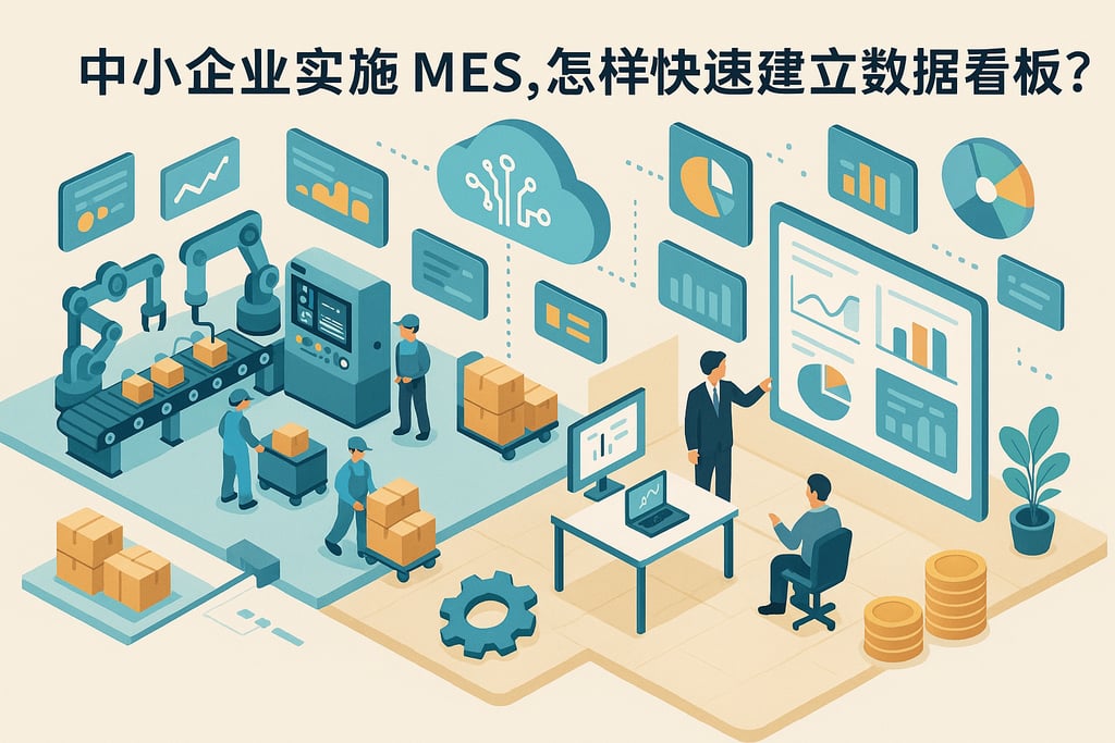 中小企业实施 MES，怎样快速建立数据看板？